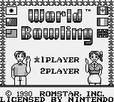 World Bowling (écran titre)